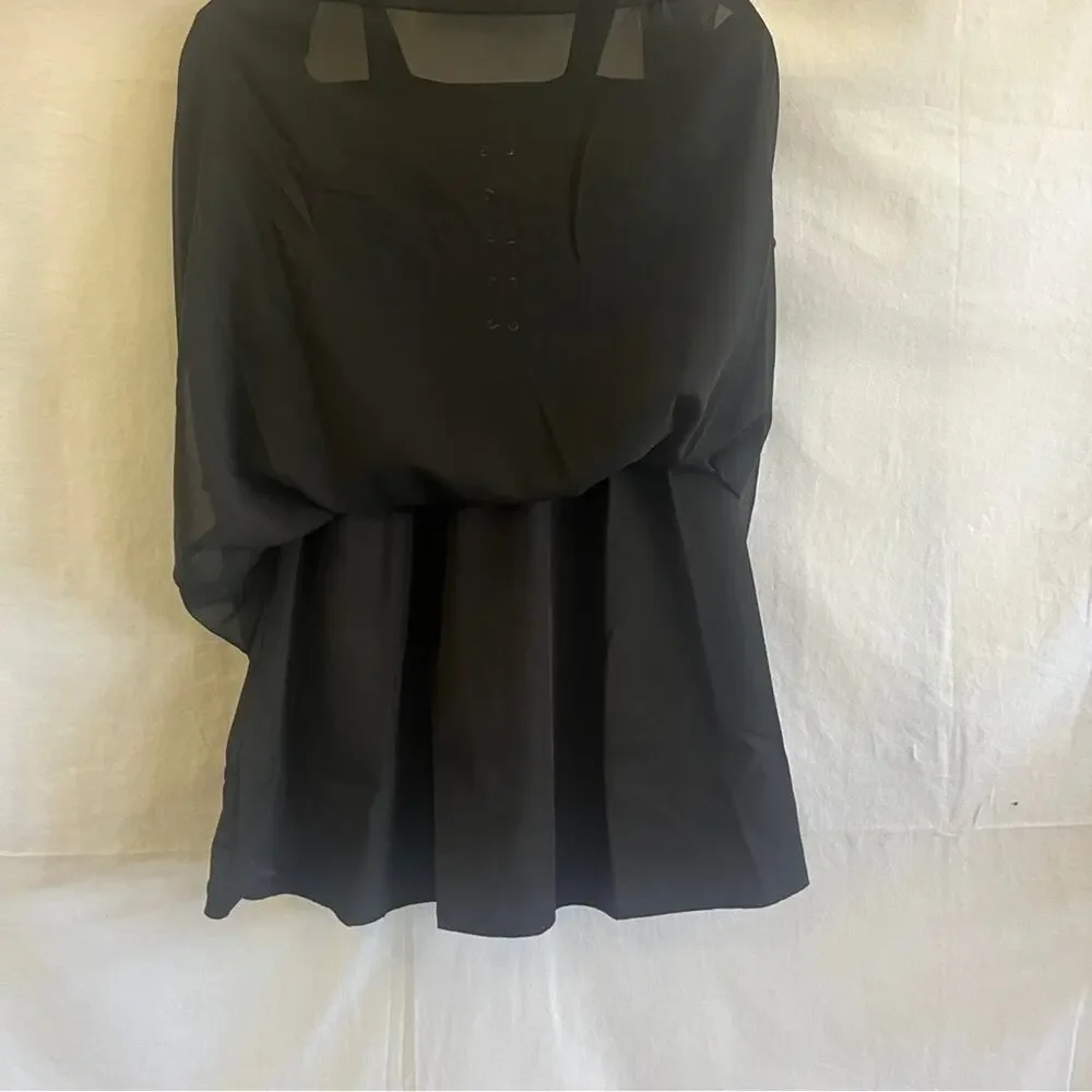 iEFiEL Black Dress Girls Size 10 Whimsigoth Witchy Egirl Cyber Victorian Goth